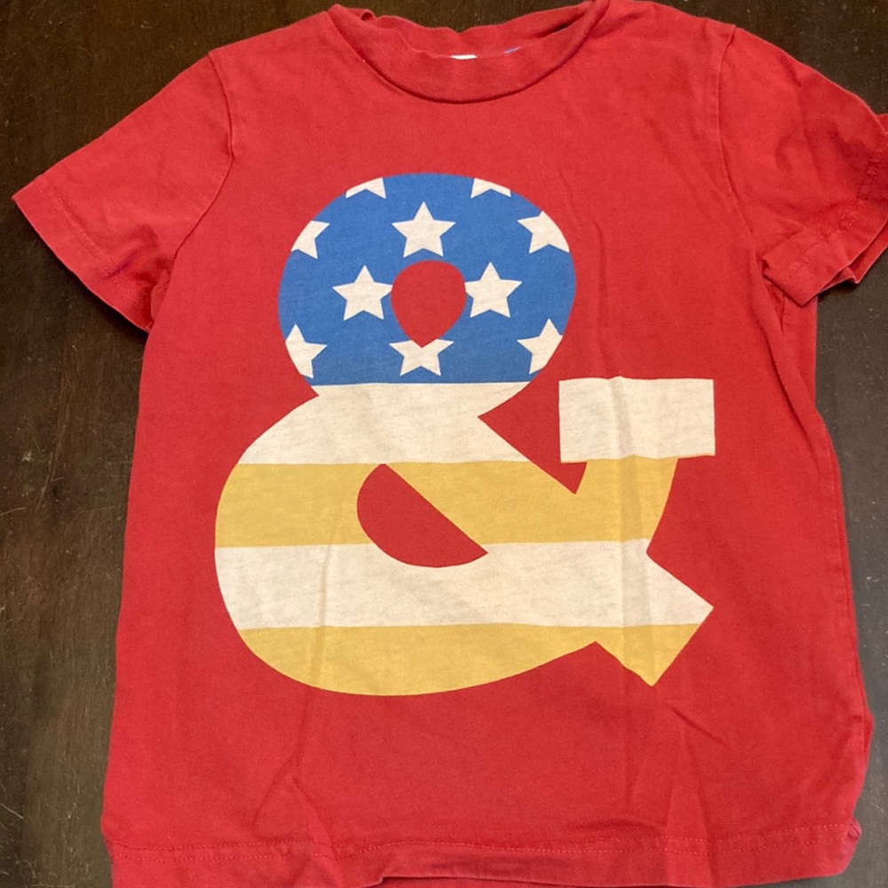 Mini Boden ampersand t shirt size 5-6 years